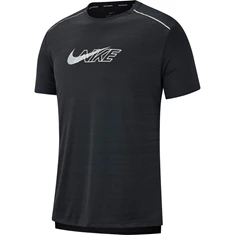 Nike DF Miller Flash SS hardloop shirt he zwart