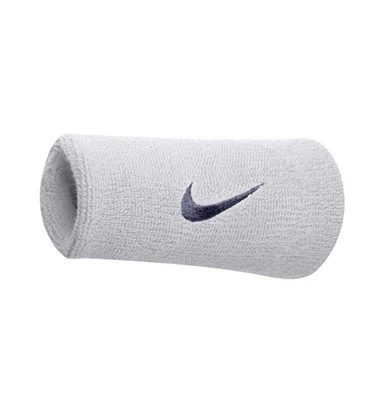 Nike Doublewide Wristband zweetbandjes pols wit