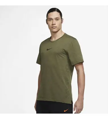 Nike Dri-Fit Burnout sportshirt heren groen