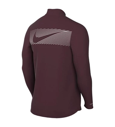 Nike Dri-FIT Element 1/2 sportsweater heren bordeaux
