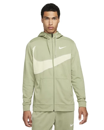 Nike Dri-FIT Fleece Full sportvest heren groen