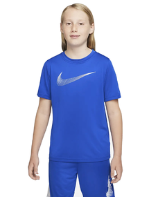 Nike Dri-Fit jongens sportshirt blauw