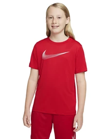 Nike Dri-Fit jongens sportshirt rood