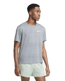 Nike Dri-Fit Miler heren sportshirt grijs