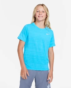 Nike Dri-Fit Miller Big Kids sportshirt jo blauw