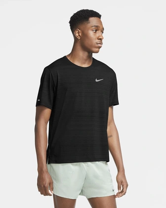 Nike Dri-Fit Miller hardloopshirt heren zwart