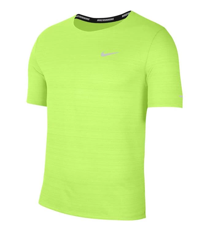 Nike Dri Fit Miller heren sportshirt lime groen van tennis
