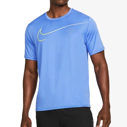 Nike Dri-Fit Miller Run hardloop shirt heren blauw