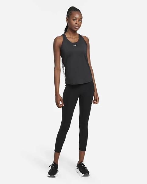 Nike Dri-Fit One singlet dames zwart