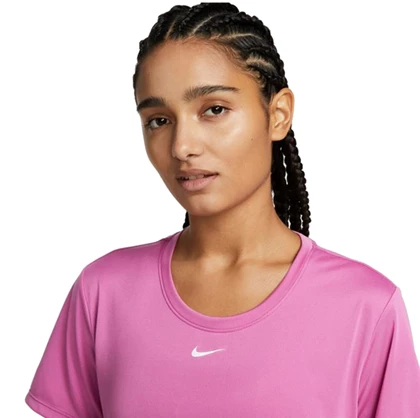 Nike Dri-Fit One sportshirt dames fuchsia