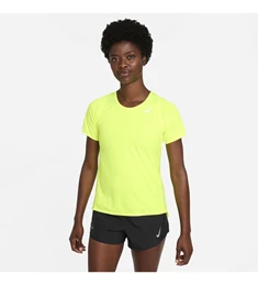 Nike Dri-Fit Race sportshirt da geel