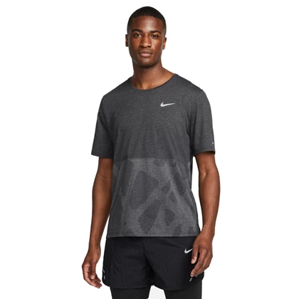 Nike Dri-Fit Run Division sportshirt heren licht grijs