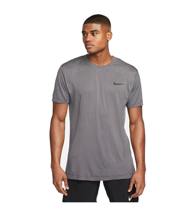 Nike Dri-Fit Seamless sportshirt he grijs