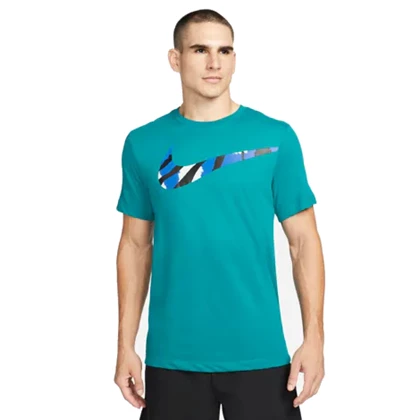 Nike Dri-Fit Sport Clash sportshirt he blauw