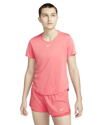 Nike Dri-Fit Standard Fit sportshirt dames koraal