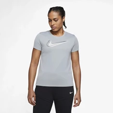Nike Dri-Fit Swoosh Run sportshirt da grijs