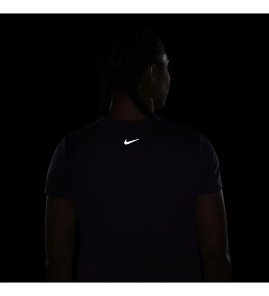 Nike Dri-Fit Swoosh Run sportshirt dames grijs