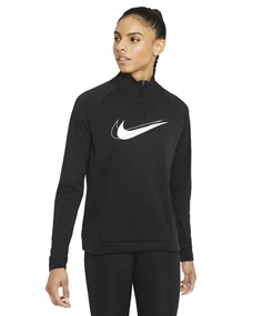 Nike Dri-Fit Swoosh Run sportsweater da zwart