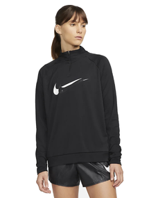 Nike Dri-Fit Swoosh Run sportsweater da zwart