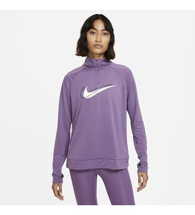 Nike Dri-Fit Swoosh Run sportsweater dames paars