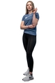 Nike Dri-Fit Swoosh sportshirt dames blauw