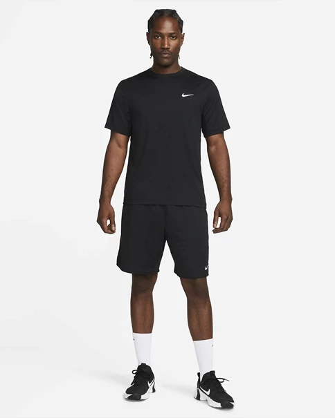 Nike Dri-Fit UV Hyverse sportshirt heren zwart
