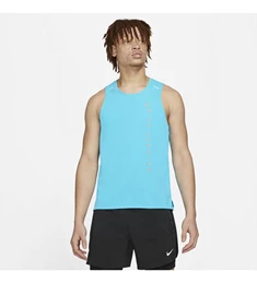 Nike Miller Run Division heren singlet blauw