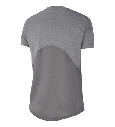 Nike Miller Top V-neck hardloopshirt dames midden grijs