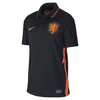 Nike Nederlandse Elftal Uitshirt voetbalshirt junior zwart
