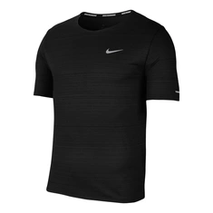 Nike NOS NIKE DRI-FIT MILER MENS RUNNI hardloop shirt he zwart