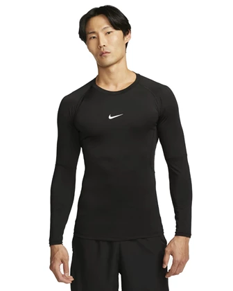 Nike Pro Dri-Fit compressieshirt heren zwart