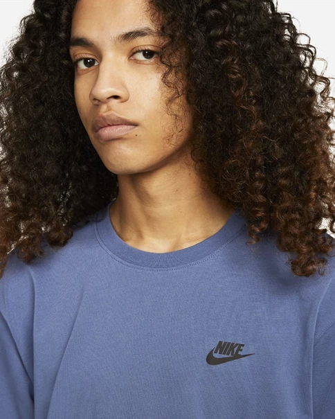 Nike Sportswear casual t-shirt heren donkerblauw