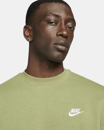 Nike Sportswear Club Fleece sportsweater heren groen