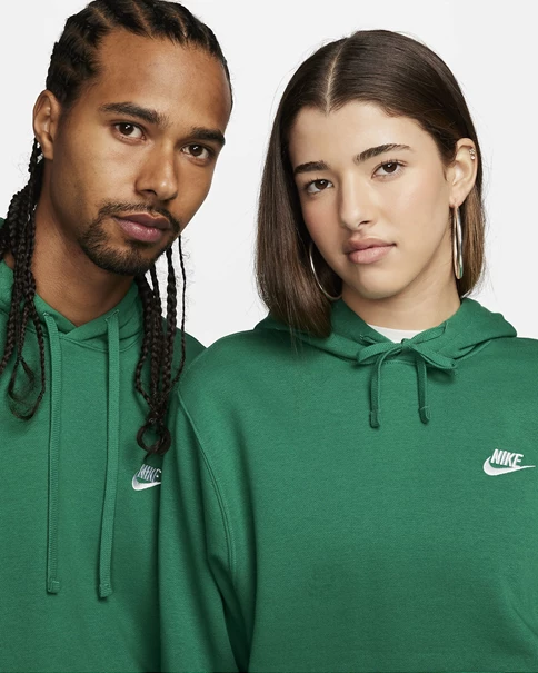 Nike Sportswear Club Fleece sportsweater heren groen
