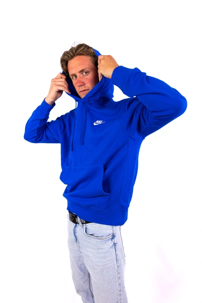 Nike Sportswear Club sportsweater heren blauw