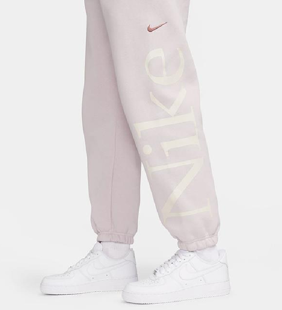 Nike Sportswear Phoenix Fleece joggingbroek dames beige