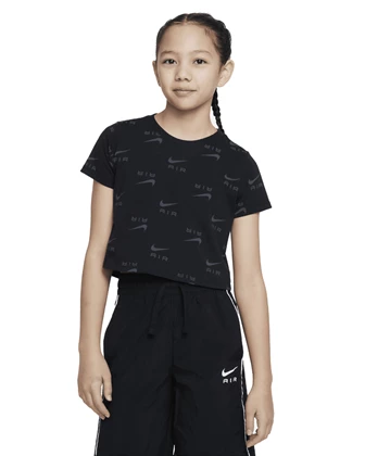 Nike Sportswear sportshirt meisjes zwart