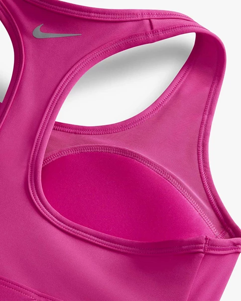 Nike Swoosh Medium-Sup sport bh roze