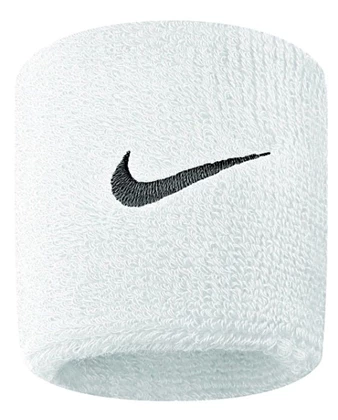 Nike Swoosh Wristband zweetbandjes pols wit