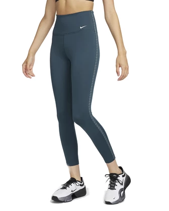 Nike Therma-FIT One Womens Hi sportlegging dames donkerblauw