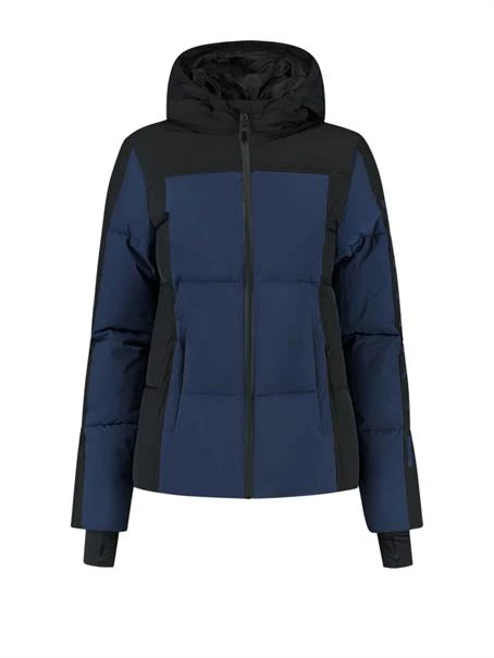 Nikkie Sportswear Logo ski jas dames blauw