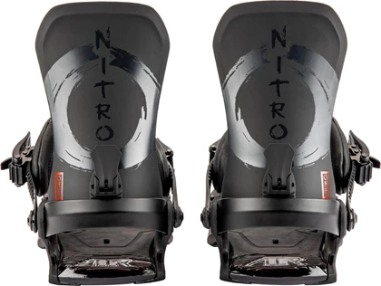 Nitro One Samurai snowboard binding zwart dessin