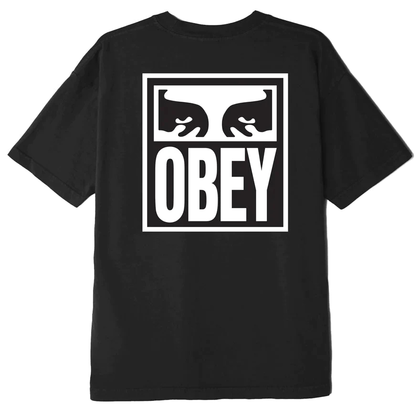 Obey Eyes Icon 2 casual t-shirt heren zwart