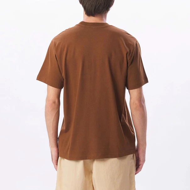 Obey Organic Pocket Tee SS casual t-shirt heren bruin