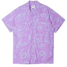 Obey Scribles Woven Lavender heren overhemd roze