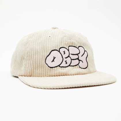 Obey Token Cord 6 Panel pet sk. wit