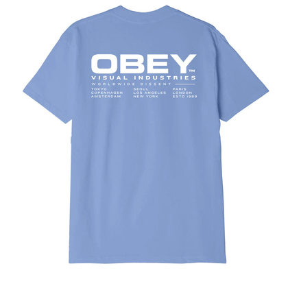 Obey Worldwide Dissent t-shirt heren lila
