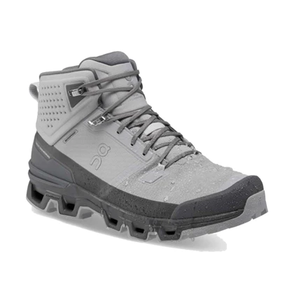 On Running Cloudrock 2 Waterproof wandelsneakers heren grijs