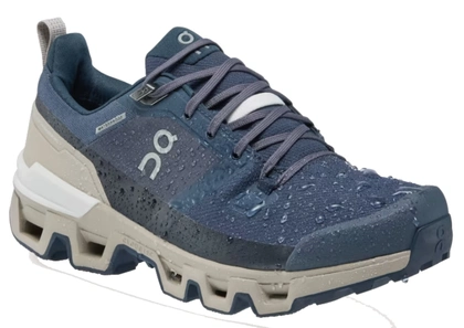 On Running Cloudwander Waterproof wandelsneakers dames donkerblauw