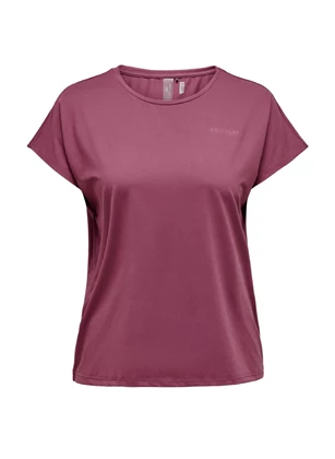 Only Curvy sportshirt dames paars